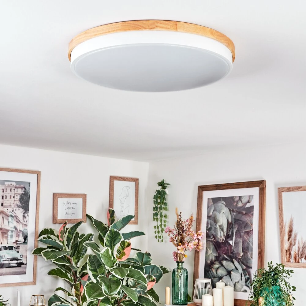 Hiral Deckenleuchte LED Naturfarben, Weiß, 1-flammig, Fernbedienung 7 Hiral Deckenleuchte LED Naturfarben, Weiß, 1-flammig, Fernbedienung – Bild 5