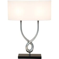 Holländer MONUMENTO Tischleuchte Schwarz, Silber, 2-flammig -Lampe Verkäufe hollaender monumento tischleuchte 705 k 1207 2