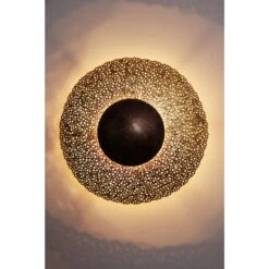 Holländer UTOPISTICO Wandleuchte Braun, Gold, Messing, 2-flammig -Lampe Verkäufe hollaender utopistico wandleuchte 300 13168 12