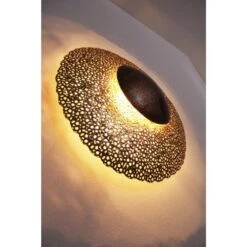 Holländer UTOPISTICO Wandleuchte Braun, Gold, Messing, 2-flammig -Lampe Verkäufe hollaender utopistico wandleuchte 300 13168 8