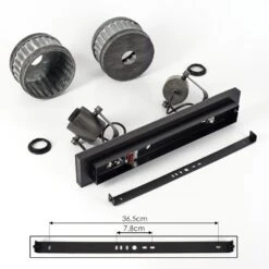 Holsa Deckenleuchte Schwarz, 2-flammig -Lampe Verkäufe holsa deckenleuchte h3444207 4