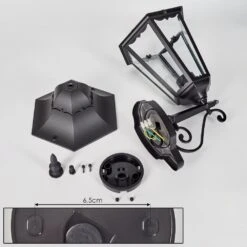 Hongkong Außenwandleuchte Schwarz, 1-flammig -Lampe Verkäufe hongkong aussenwandleuchte h3952764 4