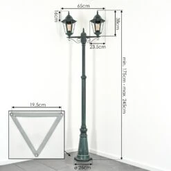 Hongkong Kandelaber Grün, Schwarz, 2-flammig -Lampe Verkäufe hongkong kandelaber h3676844 3