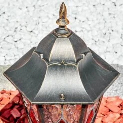 Hongkong Sockelleuchte Braun, Gold, 1-flammig -Lampe Verkäufe hongkong sockelleuchte h3971048 5