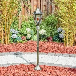 Hongkong Wegeleuchte Braun, Gold, 1-flammig, Bewegungsmelder -Lampe Verkäufe hongkong wegeleuchte h3971093 11