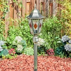 Hongkong Wegeleuchte Braun, Gold, 1-flammig, Bewegungsmelder -Lampe Verkäufe hongkong wegeleuchte h3971093 8