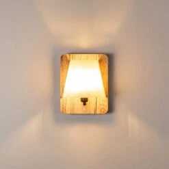 Huddinge Wandleuchte Holz Hell, 1-flammig -Lampe Verkäufe huddinge wandleuchte h3359778 15