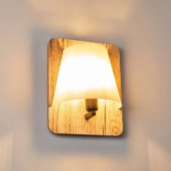 Huddinge Wandleuchte Holz Hell, 1-flammig -Lampe Verkäufe huddinge wandleuchte h3359778 2