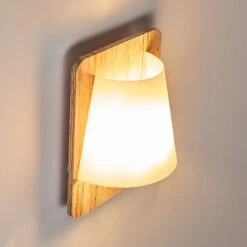 Huddinge Wandleuchte Holz Hell, 1-flammig -Lampe Verkäufe huddinge wandleuchte h3359778 3