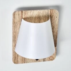 Huddinge Wandleuchte Holz Hell, 1-flammig -Lampe Verkäufe huddinge wandleuchte h3359778 5
