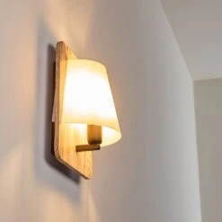 Huddinge Wandleuchte Holz Hell, 1-flammig -Lampe Verkäufe huddinge wandleuchte h3359778 7