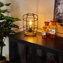 Husvik Tischleuchte Holz Hell, 1-flammig -Lampe Verkäufe husvik tischleuchte h3399941 10