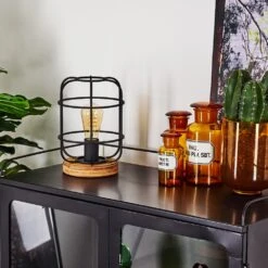 Husvik Tischleuchte Holz Hell, 1-flammig -Lampe Verkäufe husvik tischleuchte h3399941 11