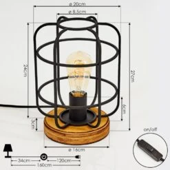 Husvik Tischleuchte Holz Hell, 1-flammig -Lampe Verkäufe husvik tischleuchte h3399941 3