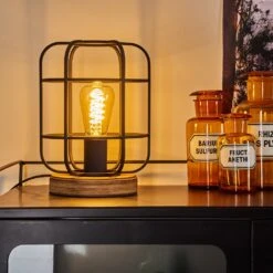 Husvik Tischleuchte Holz Hell, 1-flammig -Lampe Verkäufe husvik tischleuchte h3399941 8