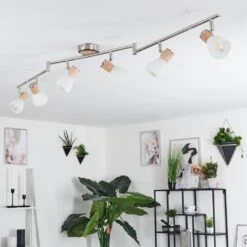 Icalma Deckenleuchte Holz Hell, Nickel-Matt, 6-flammig 21 Icalma Deckenleuchte Holz Hell, Nickel-Matt, 6-flammig -Lampe Verkäufe icalma deckenleuchte h3611159 9