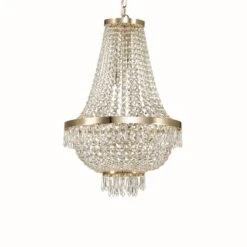 Ideal Lux CAESAR Hängeleuchte Chrom, 9-flammig