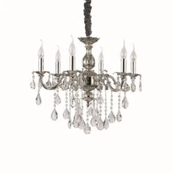 Ideal Lux IMPERO SP6 Kronleuchter Silber, 6-flammig