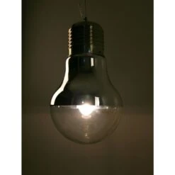 Ideallux Luce Hängelampe Chrom, Edelstahl, 1-flammig -Lampe Verkäufe ideallux luce haengelampe luce sp1 big cromo 4