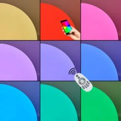 Ilorn Kugelleuchte 30 Cm LED Weiß, 1-flammig, Fernbedienung -Lampe Verkäufe ilorn kugelleuchte 30 cm h3954096 2