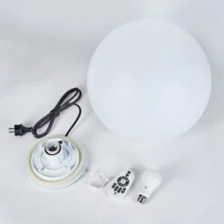 Ilorn Kugelleuchte 39 Cm LED Weiß, 1-flammig, Fernbedienung -Lampe Verkäufe ilorn kugelleuchte 39 cm h3950814 4