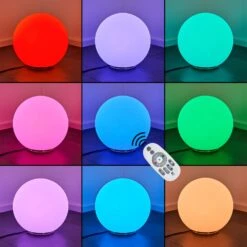 Ilorn Kugelleuchte Set 39 Cm, 50 Cm LED Weiß, 2-flammig, Fernbedienung -Lampe Verkäufe ilorn kugelleuchte set 39 cm 50 cm h3950852 1