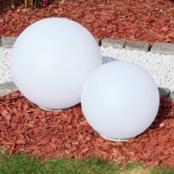 Ilorn Kugelleuchte Set 39 Cm, 50 Cm LED Weiß, 2-flammig, Fernbedienung -Lampe Verkäufe ilorn kugelleuchte set 39 cm 50 cm h3950852 10