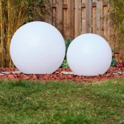 Ilorn Kugelleuchte Set 39 Cm, 50 Cm LED Weiß, 2-flammig, Fernbedienung -Lampe Verkäufe ilorn kugelleuchte set 39 cm 50 cm h3950852 6