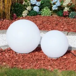 Ilorn Kugelleuchte Set 39 Cm, 50 Cm LED Weiß, 2-flammig, Fernbedienung -Lampe Verkäufe ilorn kugelleuchte set 39 cm 50 cm h3950852 8