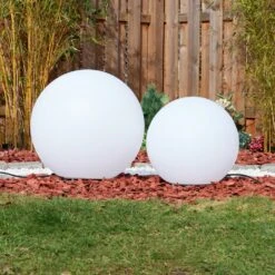 Ilorn Kugelleuchte Set 39 Cm, 50 Cm LED Weiß, 2-flammig, Fernbedienung -Lampe Verkäufe ilorn kugelleuchte set 39 cm 50 cm h3950852 9