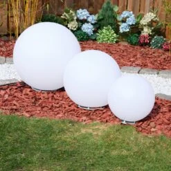 Ilorn Kugelleuchten Set 30 Cm, 39 Cm, 50 Cm LED Weiß, 3-flammig, Fernbedienung -Lampe Verkäufe ilorn kugelleuchten set 30 cm 39 cm 50 cm h3954133 8