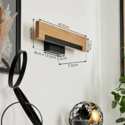 Inzino Wandleuchte LED Naturfarben, Schwarz, 1-flammig -Lampe Verkäufe inzino wandleuchte h3570807 3