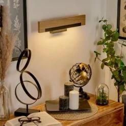 Inzino Wandleuchte LED Naturfarben, Schwarz, 1-flammig -Lampe Verkäufe inzino wandleuchte h3570807 6