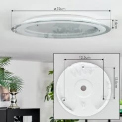 Ipres Deckenleuchte LED Silber, Weiß, 1-flammig -Lampe Verkäufe ipres deckenleuchte h3963791 3