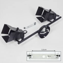 Isanay Deckenleuchte Schwarz, 2-flammig -Lampe Verkäufe isanay deckenleuchte h3582961 4