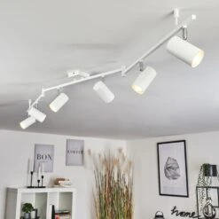 Javel Deckenleuchte Chrom, Weiß, 6-flammig -Lampe Verkäufe javel deckenleuchte h3456644 8