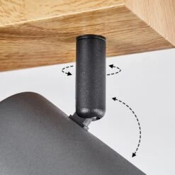 Javel Deckenleuchte Holzoptik, Schwarz, 3-flammig -Lampe Verkäufe javel deckenleuchte h3563991 5