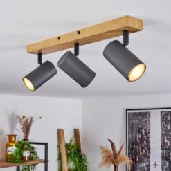 Javel Deckenleuchte Holzoptik, Schwarz, 3-flammig -Lampe Verkäufe javel deckenleuchte h3563991 6