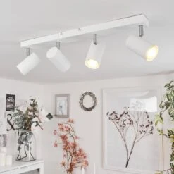 Javel Deckenleuchte Chrom, Weiß, 4-flammig -Lampe Verkäufe javel deckenleuchte h3613092 8