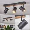 Javel Deckenleuchte Braun, Holzoptik, Schwarz, 3-flammig -Lampe Verkäufe javel deckenleuchte h3670750 0