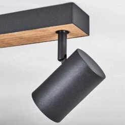 Javel Deckenleuchte Braun, Holzoptik, Schwarz, 6-flammig -Lampe Verkäufe javel deckenleuchte h3672037 5