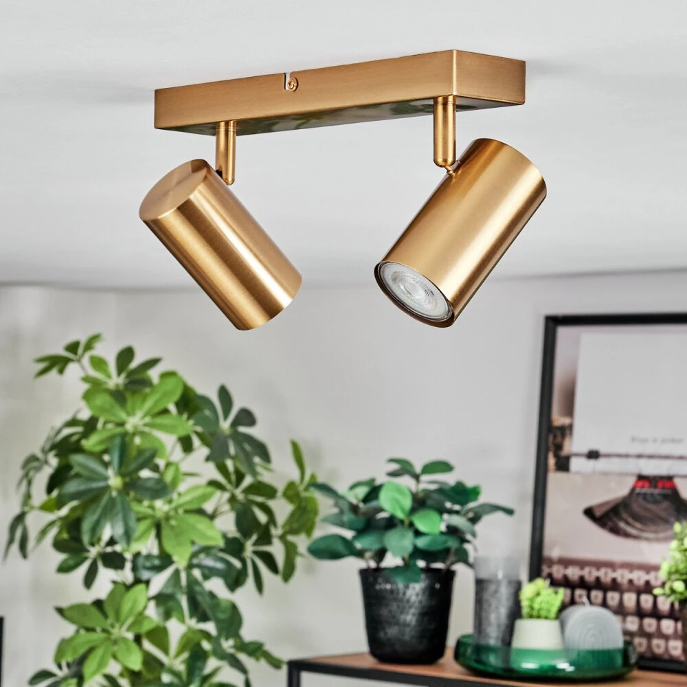 Javel Deckenleuchte Gold, 2-flammig 14 Javel Deckenleuchte Gold, 2-flammig – Bild 12