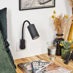 Javel Steckdosenleuchte Schwarz, 1-flammig -Lampe Verkäufe javel steckdosenleuchte h3628409 10