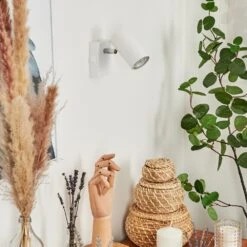 Javel Wandleuchte Chrom, Weiß, 1-flammig -Lampe Verkäufe javel wandleuchte h3611678 11