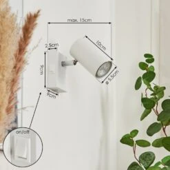 Javel Wandleuchte Chrom, Weiß, 1-flammig -Lampe Verkäufe javel wandleuchte h3611678 3