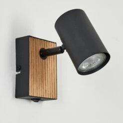 Javel Wandleuchte Naturfarben, Schwarz, 1-flammig -Lampe Verkäufe javel wandleuchte h3630631 7