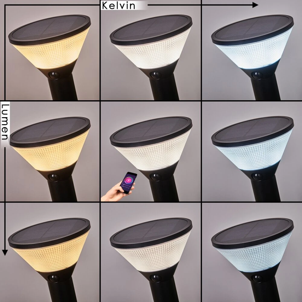 Joennierni Wegeleuchte LED Schwarz, 1-flammig, Bewegungsmelder, Farbwechsler 5 Joennierni Wegeleuchte LED Schwarz, 1-flammig, Bewegungsmelder, Farbwechsler – Bild 3