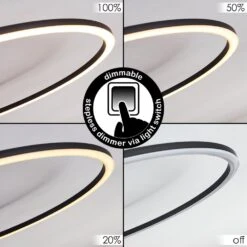 Johsa Deckenleuchte LED Schwarz, 3-flammig -Lampe Verkäufe johsa deckenleuchte h3381977 2