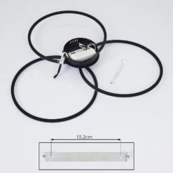 Johsa Deckenleuchte LED Schwarz, 3-flammig -Lampe Verkäufe johsa deckenleuchte h3381977 5