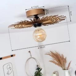 Julie Deckenleuchte Gold, Schwarz, 1-flammig -Lampe Verkäufe julie deckenleuchte h3408315 3